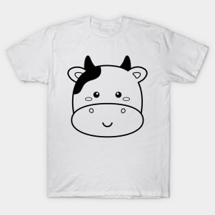 Head of Cow for Boy Girl Men Women - Cows Head T-Shirt